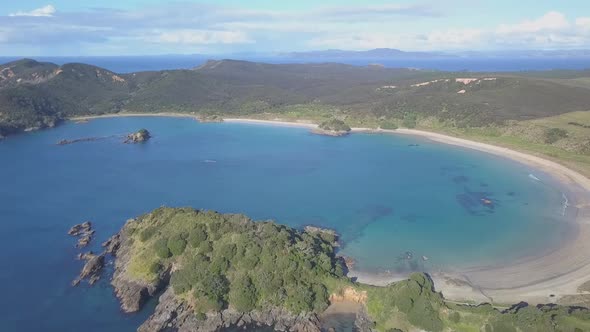 Beautiful bay from air