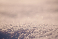 Macro shot background of fresh white snow at sunset. - PhotoDune Item for Sale