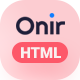 Onir - Mobile App Landing HTML Template - ThemeForest Item for Sale