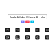 Audio & Video UI Icons 02 - Line - VideoHive Item for Sale