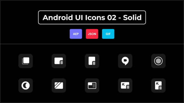 Android UI Icons 02 - Solid
