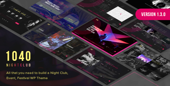 1040 Night Club – DJ, Music Festival WordPress Theme