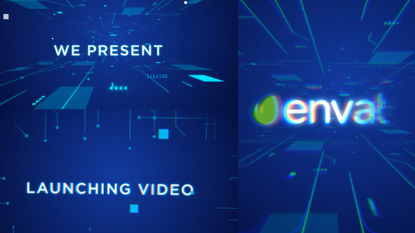 Futuristic intro logo alt