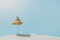 Vacation, beach, travel concept. Composition with sun lounger on sand, blue sky - PhotoDune Item for Sale