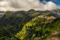 Madeira landscape with green hills and mountains . Wild nature in Madeira, Portugal - PhotoDune Item for Sale