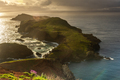 Ponta de Sao Lourenco, Madeira , Portugal. Sunrise over green cliffs and spring flowers  - PhotoDune Item for Sale