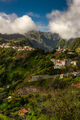 Madeira landscape with green hills and mountains . Wild nature in Madeira, Portugal - PhotoDune Item for Sale