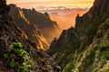Beautiful sunrise in Madeira highest mountains range.  Pico do Areerio  Madeira, Portugal - PhotoDune Item for Sale