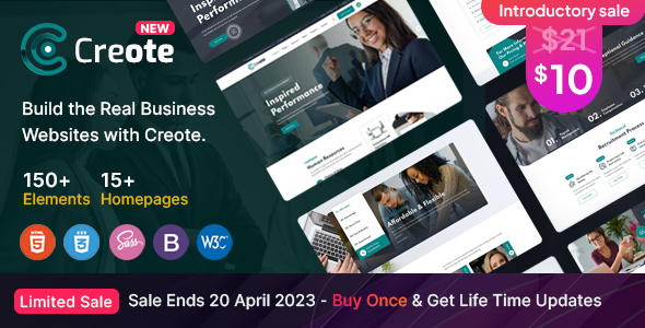 Creote - Corporate & Consulting Business HTML Template