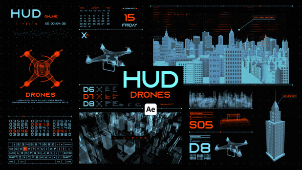 HUD Drones for After Effects alt