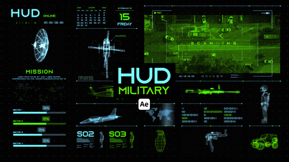 HUD Military for After Effects alt