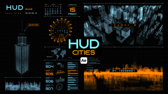HUD Cities for After Effects alt
