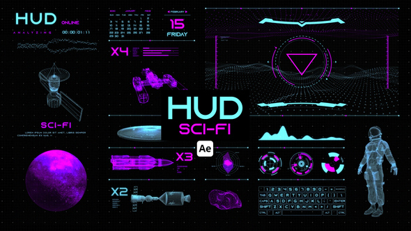 HUD Sci-Fi for After Effects alt