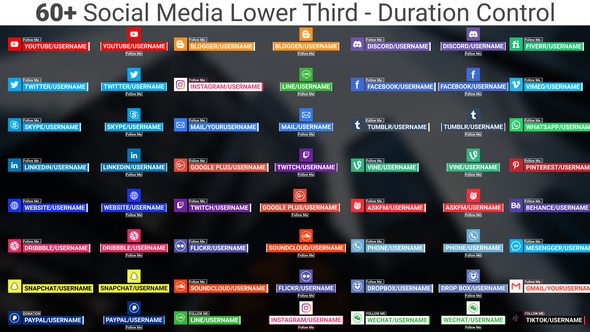 Social Media Lower third