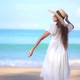 Asian woman enjoy around beautiful beach sea ocean - VideoHive Item for Sale
