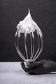 Whipped Protein. A metal whisk with whipped protein to perfect peaks - PhotoDune Item for Sale