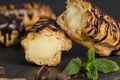 Fresh-baked eclair filled with delicious custard - PhotoDune Item for Sale