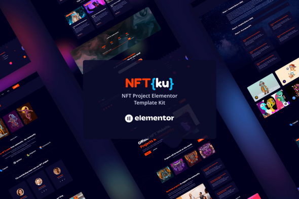 NFTku - NFT Project Elementor Template Kit