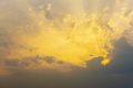 Dramatic warm sunset sky and clouds with ray light. Nature background. - PhotoDune Item for Sale