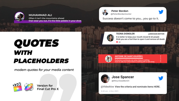 Quotes with Placeholders | FCPX alt