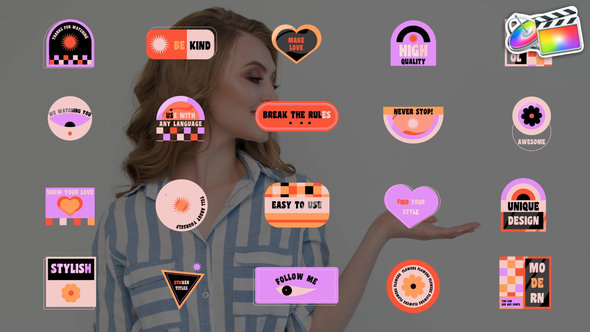 Sticker Titles for FCPX alt