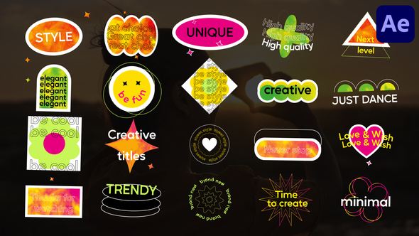 Vibrant Gradient Titles for After Effects alt