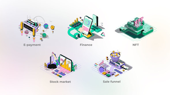 E-payment - Isometric Illustration