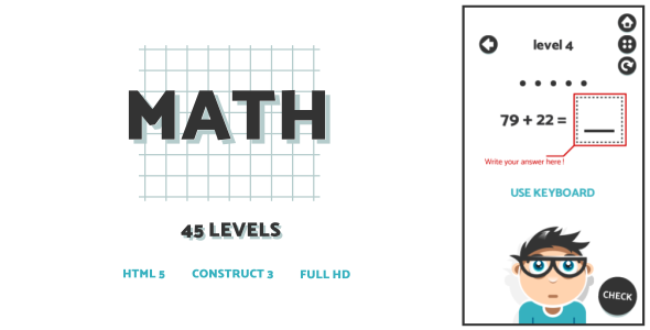 Math - HTML5 Game (Construct3)