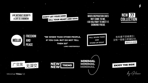Minimal Titles 1.0 - FCPX