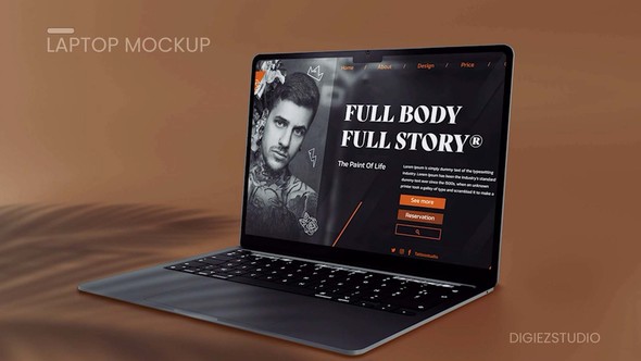 Laptop Screen Display Promo Mockup