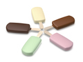 Five different chocolate ice creams - PhotoDune Item for Sale