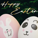 Happy Easter with golden theme photo bunny - VideoHive Item for Sale