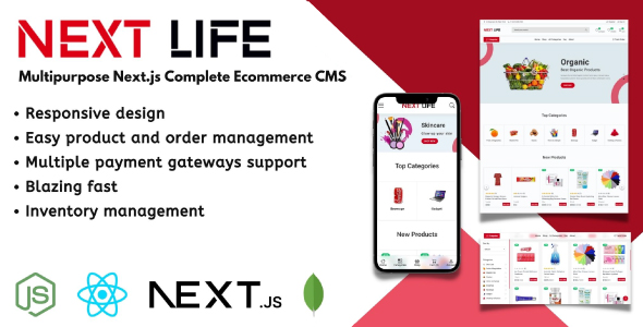 NextLife - Next.js Ecommerce CMS