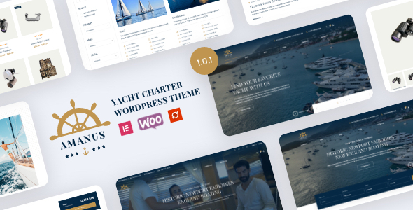 Amanus - Boat, Yacht Charter WordPress Theme