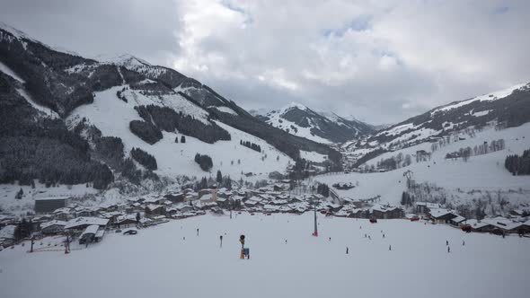 Saalbach-Hinterglemm during winter