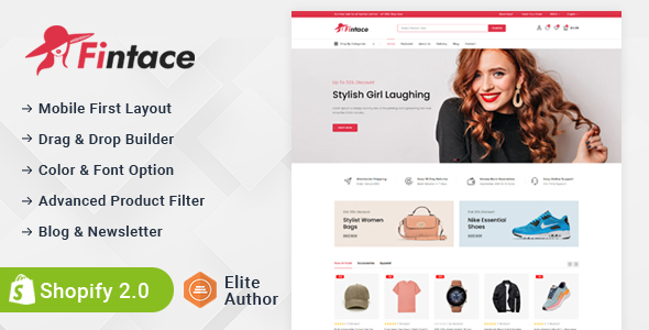 Fintace - Multipurpose Fashion Store Shopify 2.0 Responsive Theme