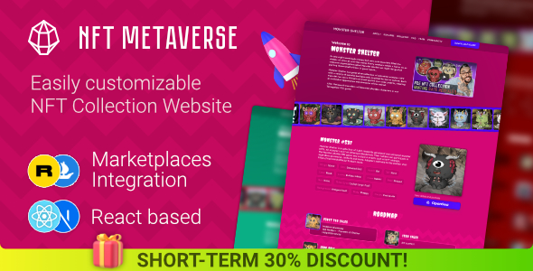 NFT Metaverse (NFT Collection website)