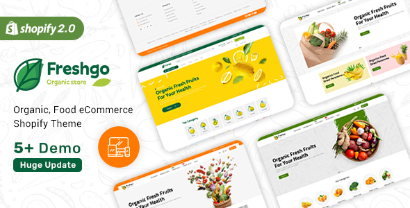 FreshGo - Organic & Supermarket Shopify Food Store