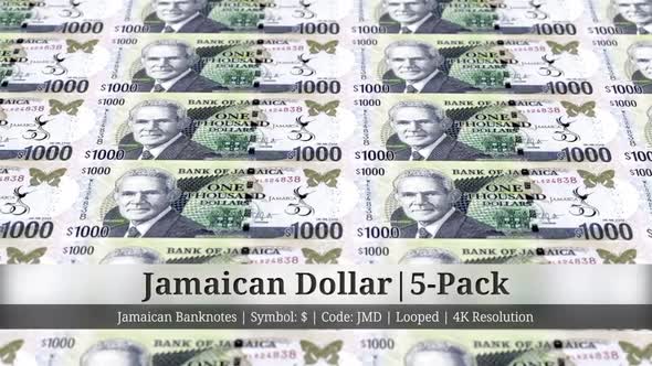 Jamaican Dollar | Jamaica Currency - 5 Pack | 4K Resolution | Looped