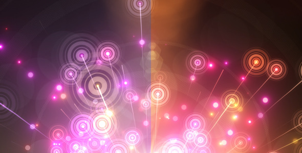 Abstract Rainbow Circles Background Loops
