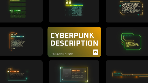 Cyberpunk Descriptions for Premiere Pro
