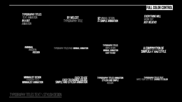 Typography Titles Text | FCPX alt