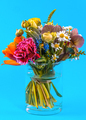 Spring flower arrangement in a glass vase - PhotoDune Item for Sale