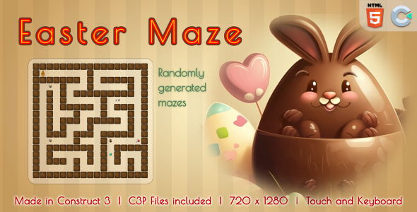 Easter Maze - HTML5 Maze game