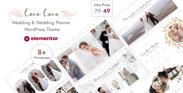 Lovelove – Wedding & Planner WordPress Theme