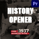 History Opener MOGRT - VideoHive Item for Sale