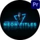Neon Titles - VideoHive Item for Sale