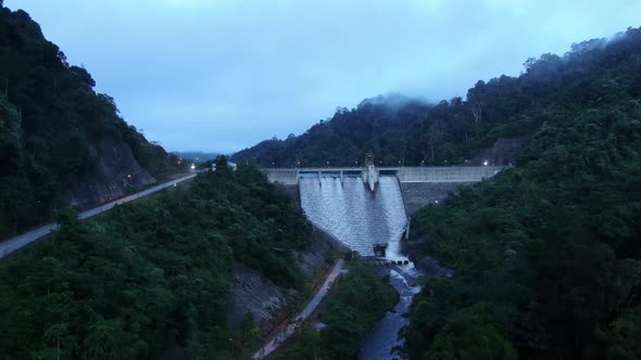 Aerial view of New Zealand Fjords