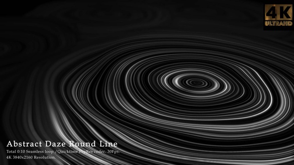 Abstract Daze Round Line