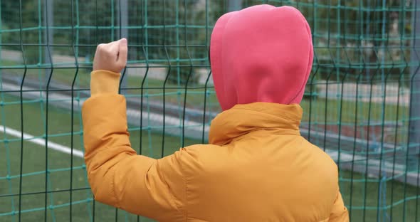 Friendly Teen on Playground